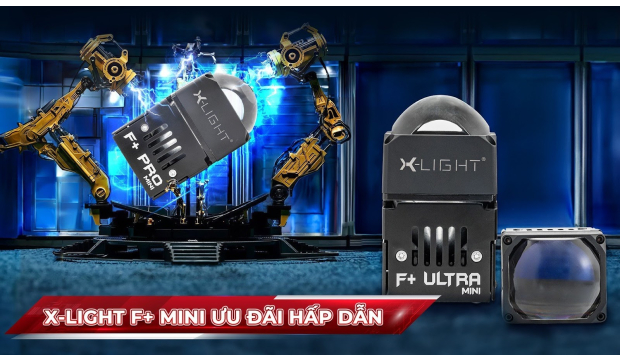 ĐỘ ĐÈN X-LIGHT F+ ULTRA MINI VÀ F+ PRO MINI VỚI GIÁ ƯU ĐÃI 10% 